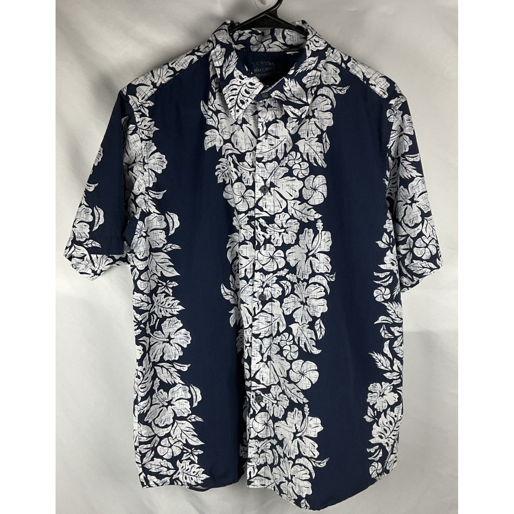 Vintage Pineapple Connection‎ Hawiian Mens Large Button Up Short Sleeve Shirt